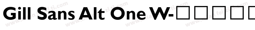 Gill Sans Alt One W字体转换